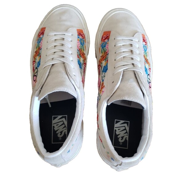 Vans Sid Dx Anaheim Factory Flower Flame True White Men’s Size 10.5 WOM Sz 12 - Picture 8 of 11